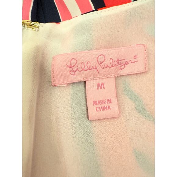 Lilly Pulitzer Womens Flirty Engineered Iona Dress Resort Flirty Pink M Medium - Picture 3 of 9